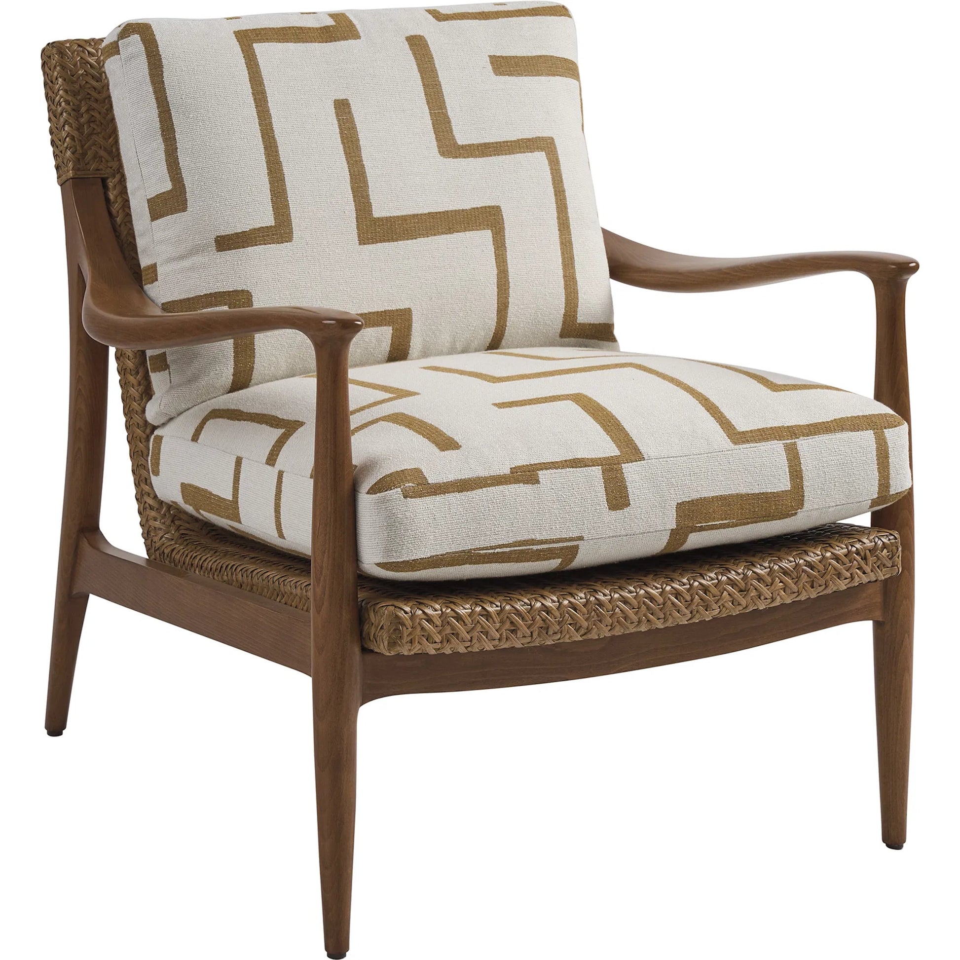 Claremont Chair by Lexington. Made from rattan in a rustic style.