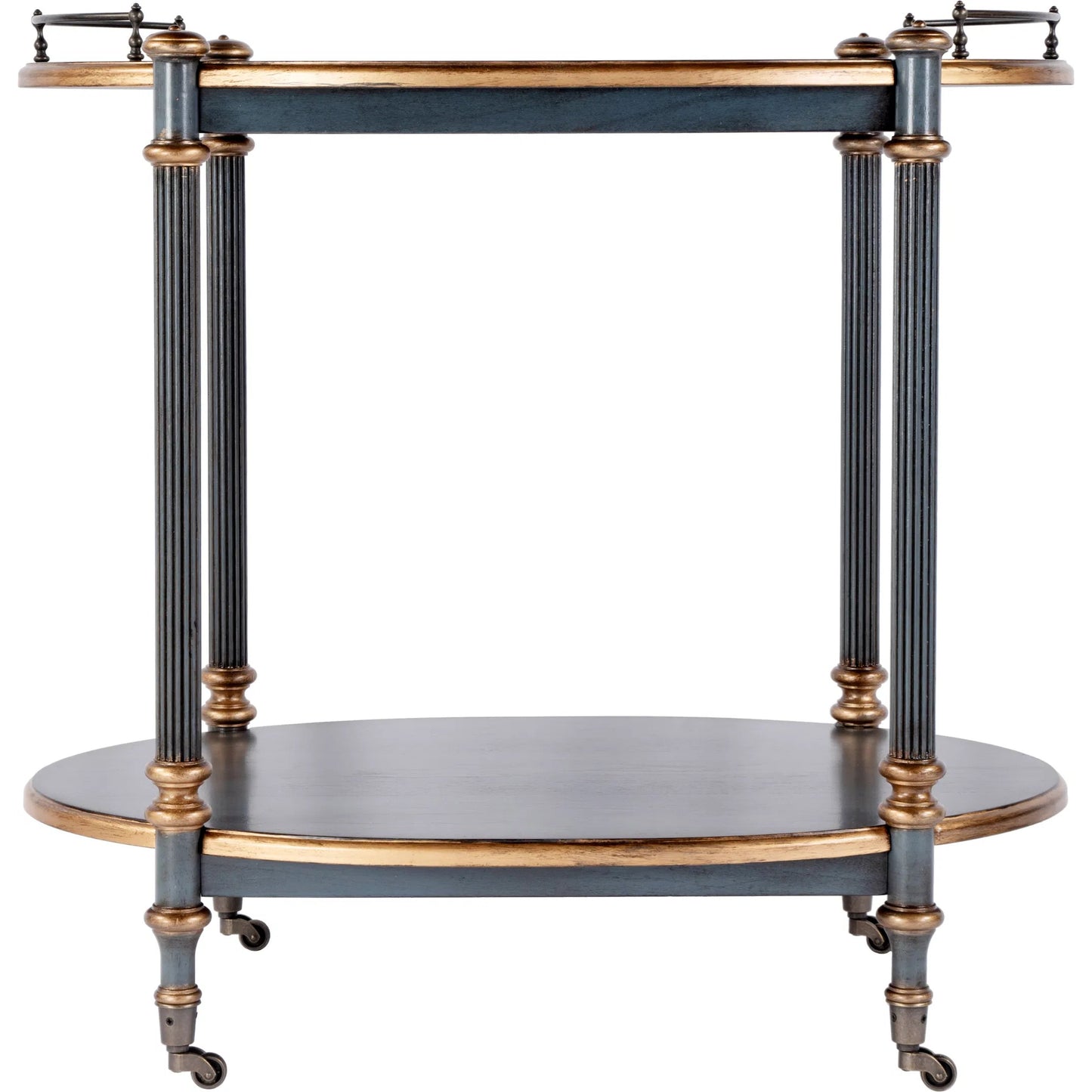 004 SI-2376911 | Additional Silo | Kathleen 2 Tier Cart on Casters by Butler Specialty Company. Made from rubberwood solids, mdf, cherry veneer, zinc alloy in a traditional style.