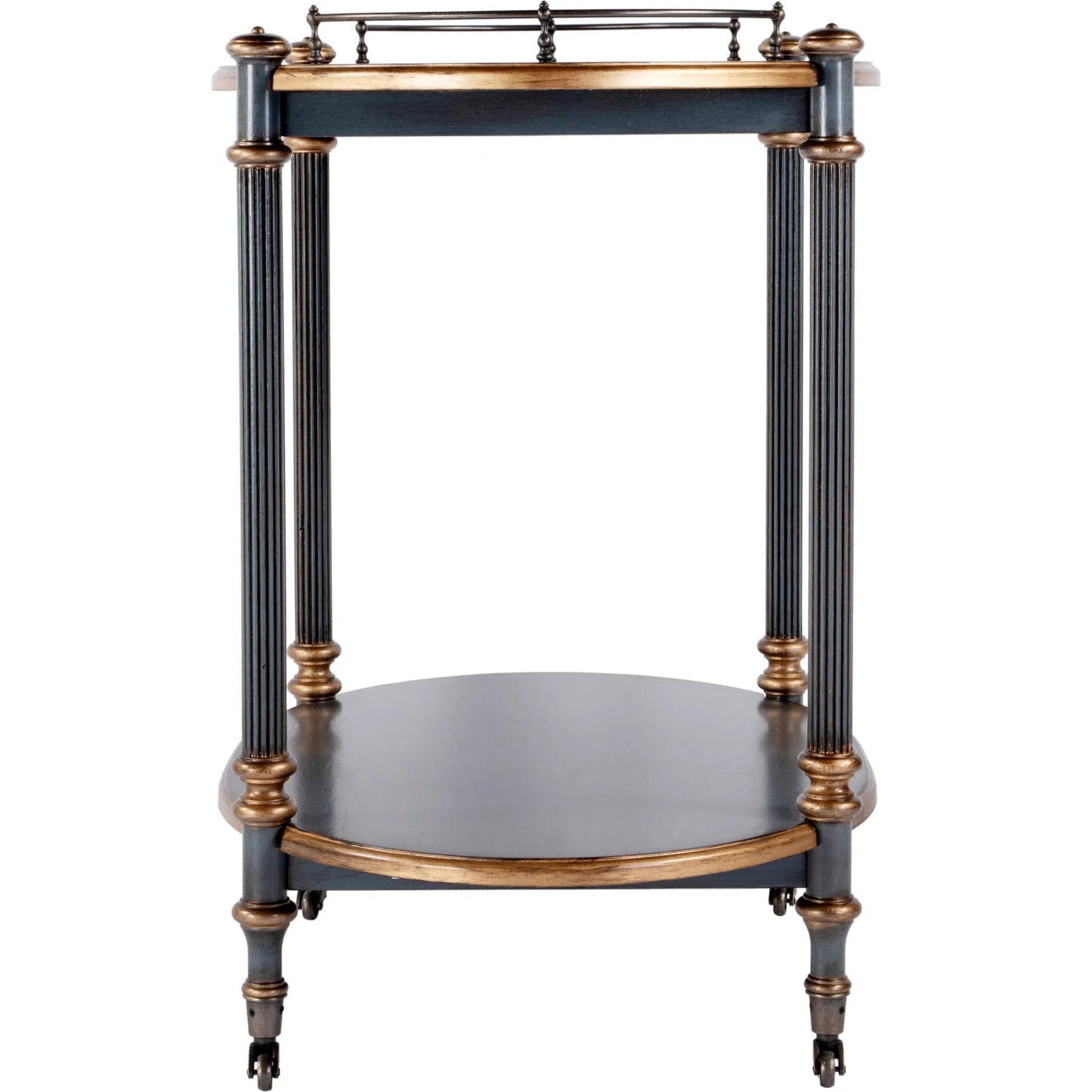 005 SI-2376911 | Additional Silo | Kathleen 2 Tier Cart on Casters by Butler Specialty Company. Made from rubberwood solids, mdf, cherry veneer, zinc alloy in a traditional style.