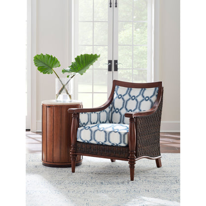 Fiji Drum Table with Stone Top by Tommy Bahama Home. Made from unique in a rustic style.