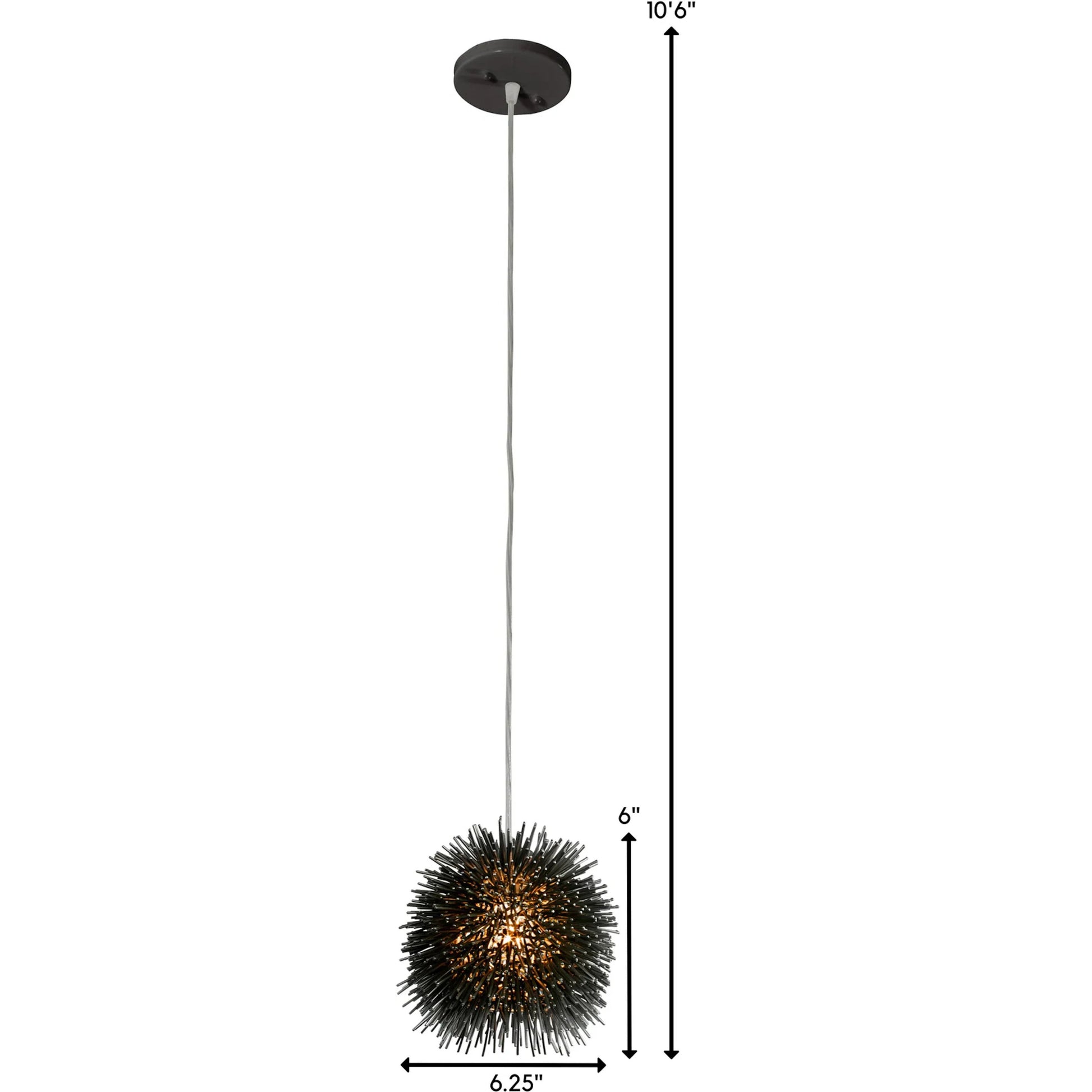 Urchin Uber Mini Pendant by Varaluz. Made from unique in a eclectic & global style.