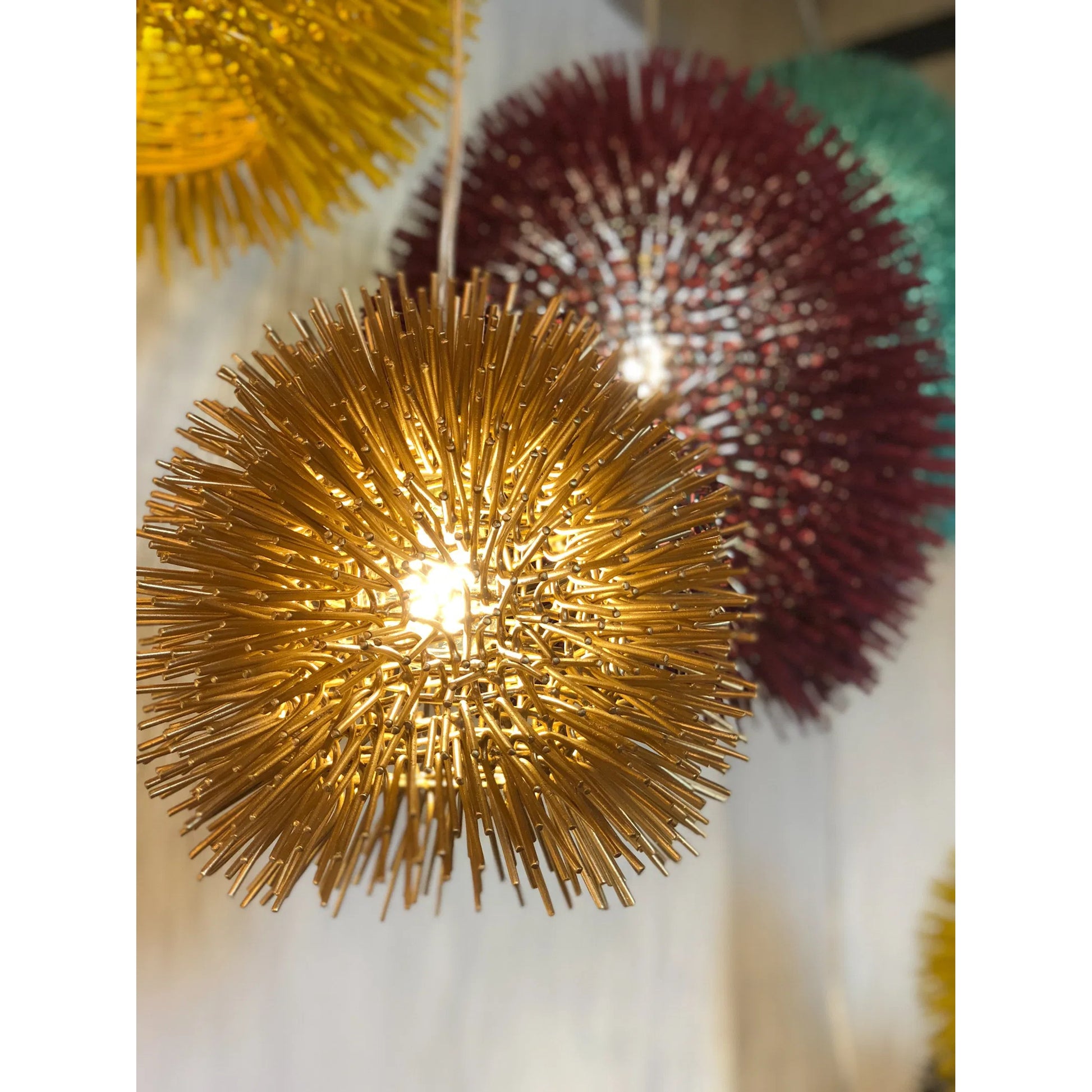 Urchin Uber Mini Pendant by Varaluz. Made from unique in a eclectic & global style.