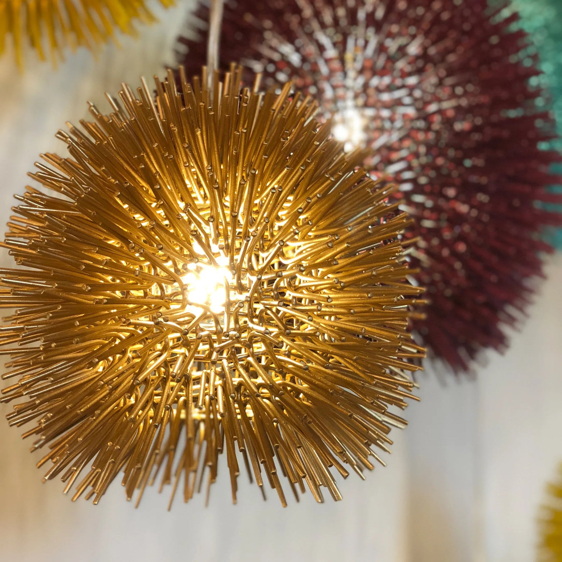 Urchin Uber Mini Pendant by Varaluz. Made from unique in a eclectic & global style.