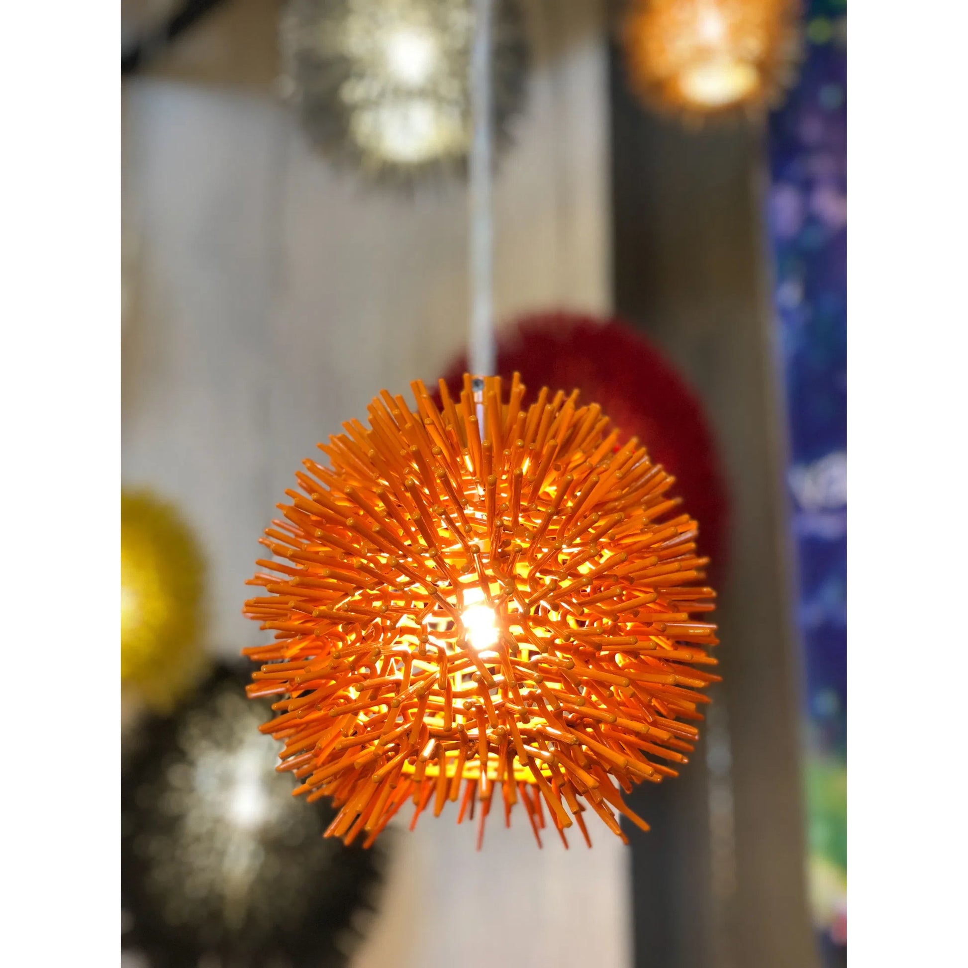 Urchin Uber Mini Pendant by Varaluz. Made from unique in a eclectic & global style.