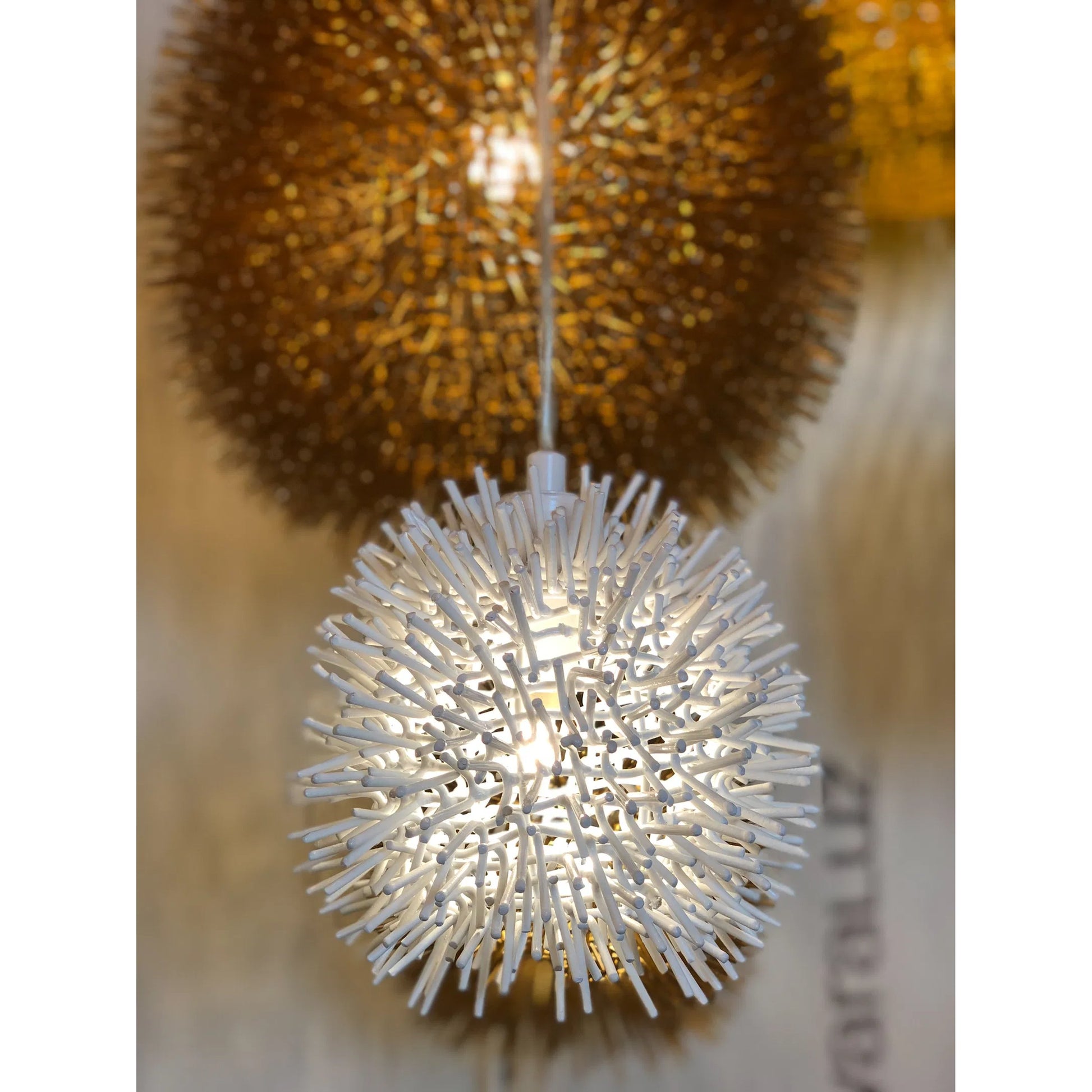 Urchin Uber Mini Pendant by Varaluz. Made from unique in a eclectic & global style.