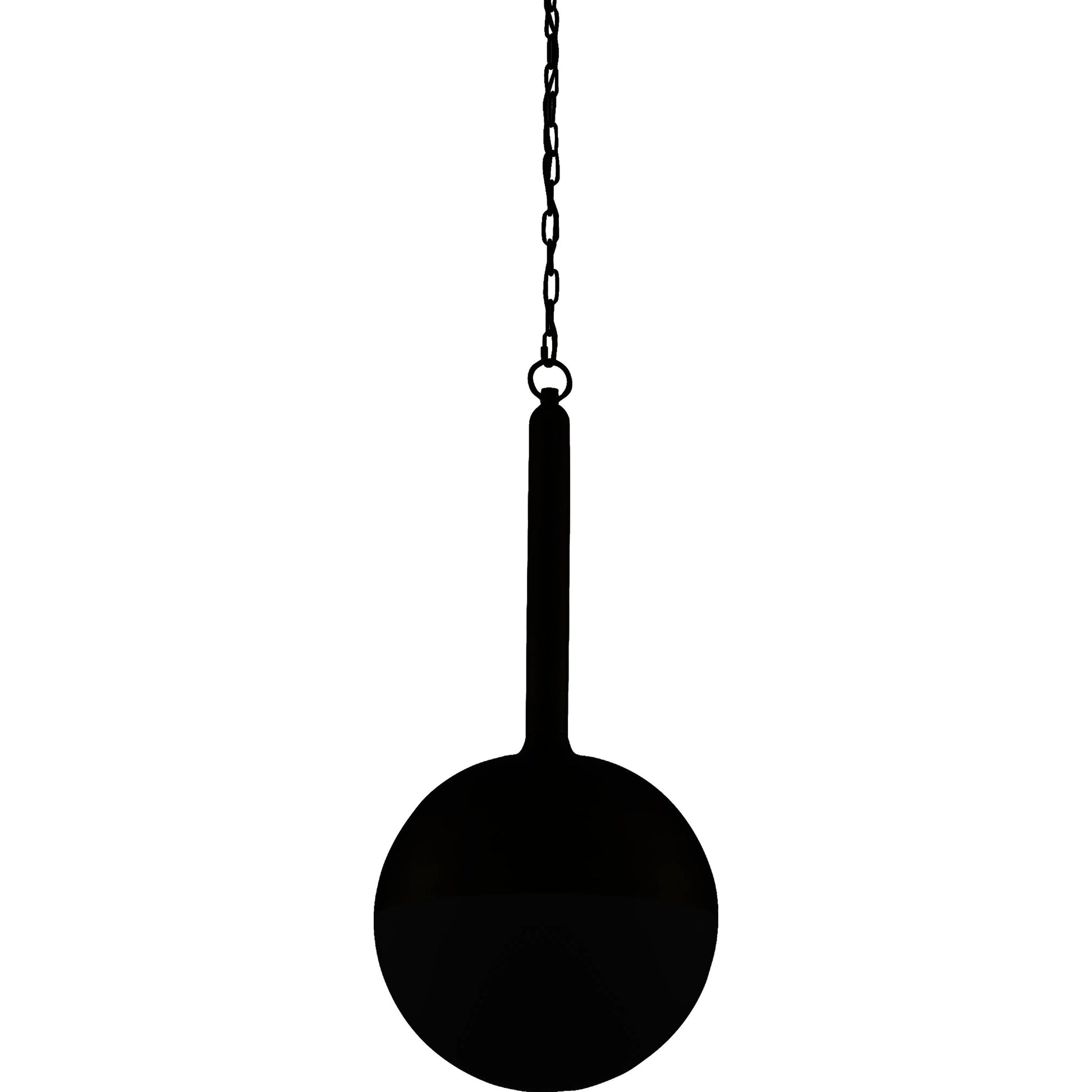 Moonward Pendant by Currey and Company in antique brass, opaque white. Made from metal, glass in a modern style.