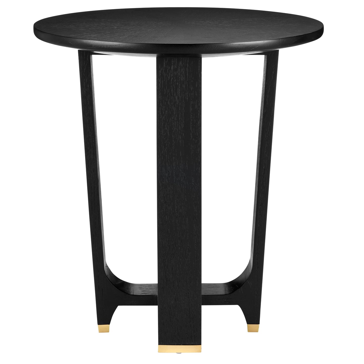 002 SI-2133865 | Additional Silo | Blake Accent Table by Currey and Company in matte caviar black, polished brass. Made from mindi wood, brass in a modern style.