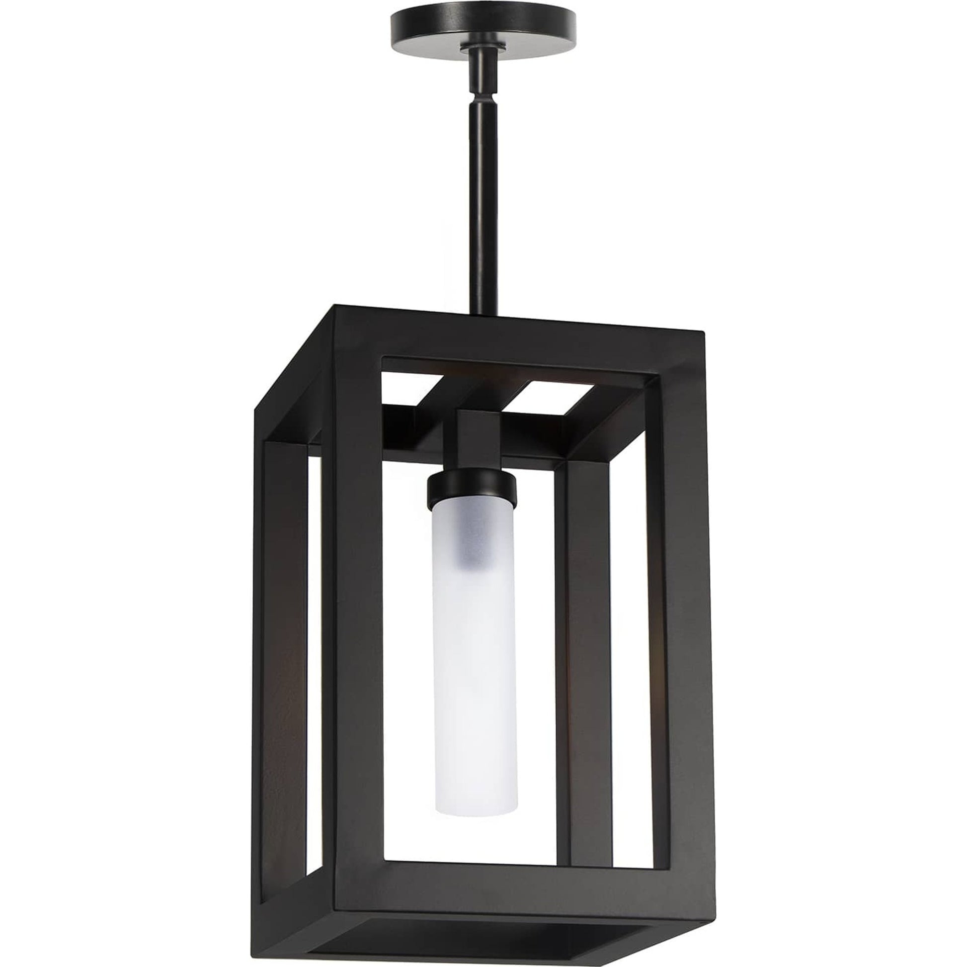 Montecito Outdoor Lantern by Regina Andrew in black. Made from iron in a modern style.
