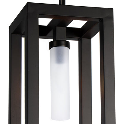 Montecito Outdoor Lantern by Regina Andrew in black. Made from iron in a modern style.