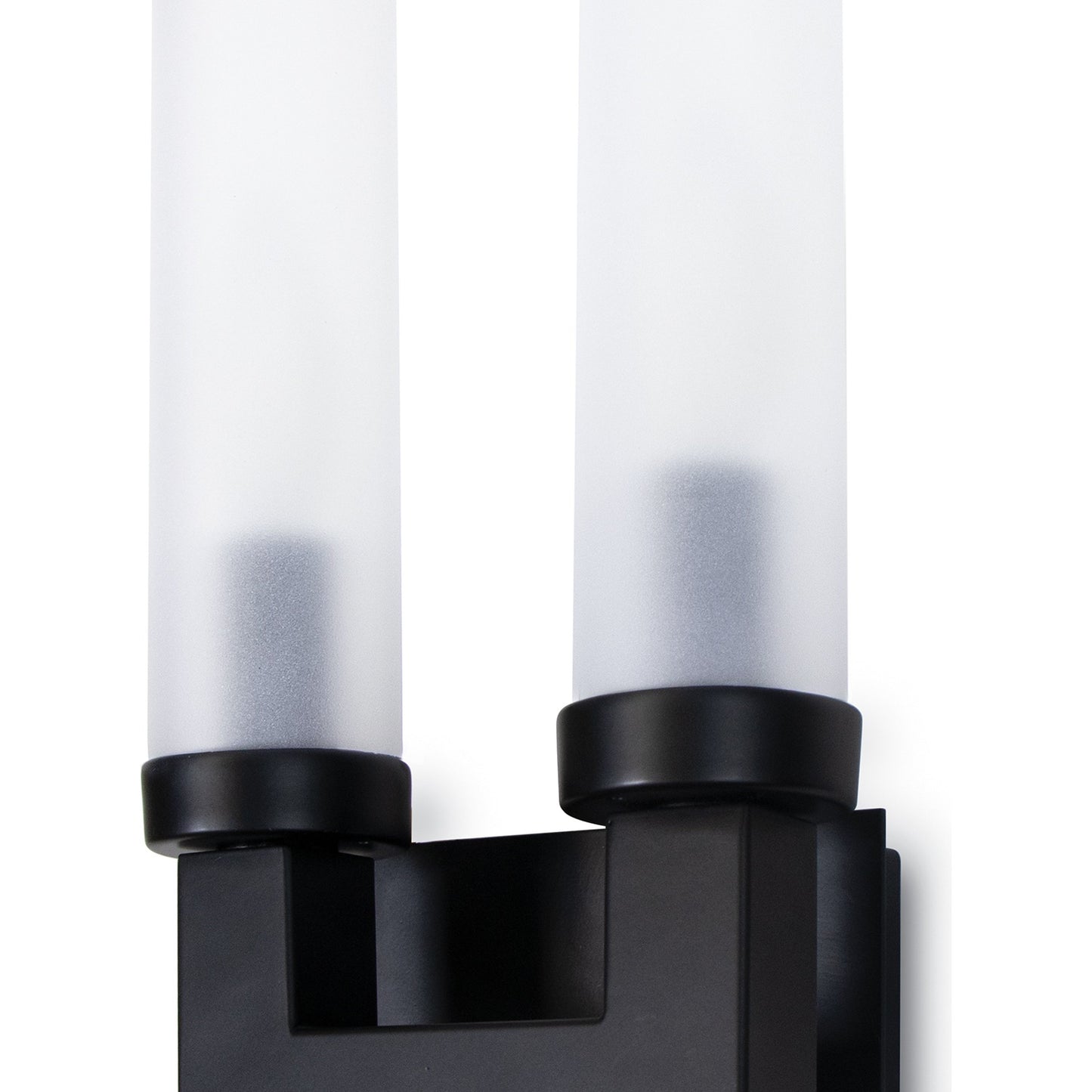 002 SI-1759209 | Closeup | Montecito Outdoor Sconce by Regina Andrew in black. Made from iron in a modern style.