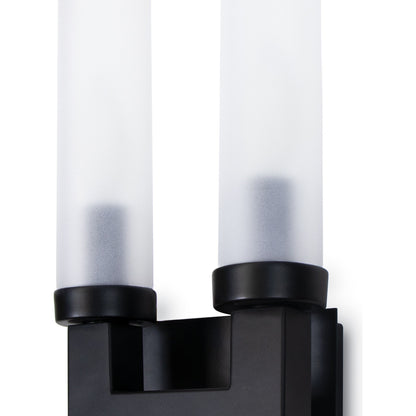Montecito Outdoor Sconce by Regina Andrew in black. Made from iron in a modern style.