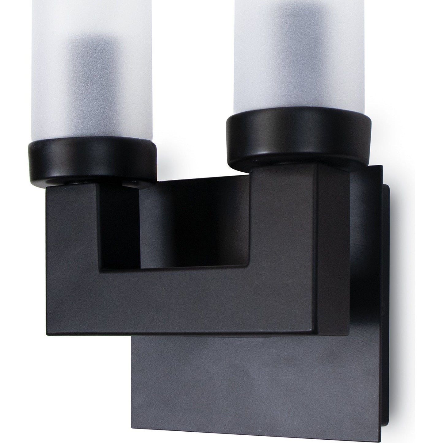 003 SI-1759209 | Closeup | Montecito Outdoor Sconce by Regina Andrew in black. Made from iron in a modern style.