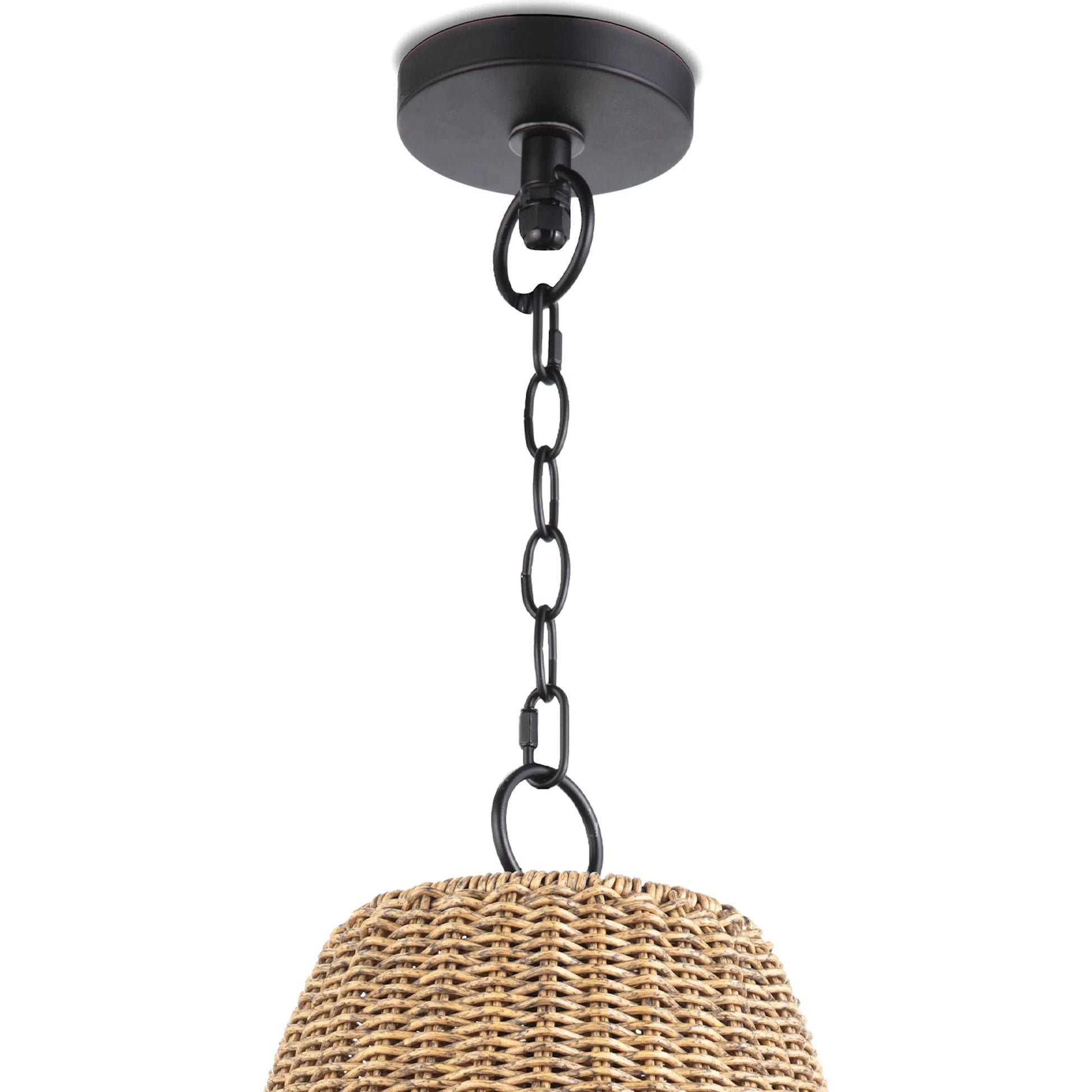 Summer Outdoor Pendant by Regina Andrew in brown and natural. Made from plastic in a rustic style.