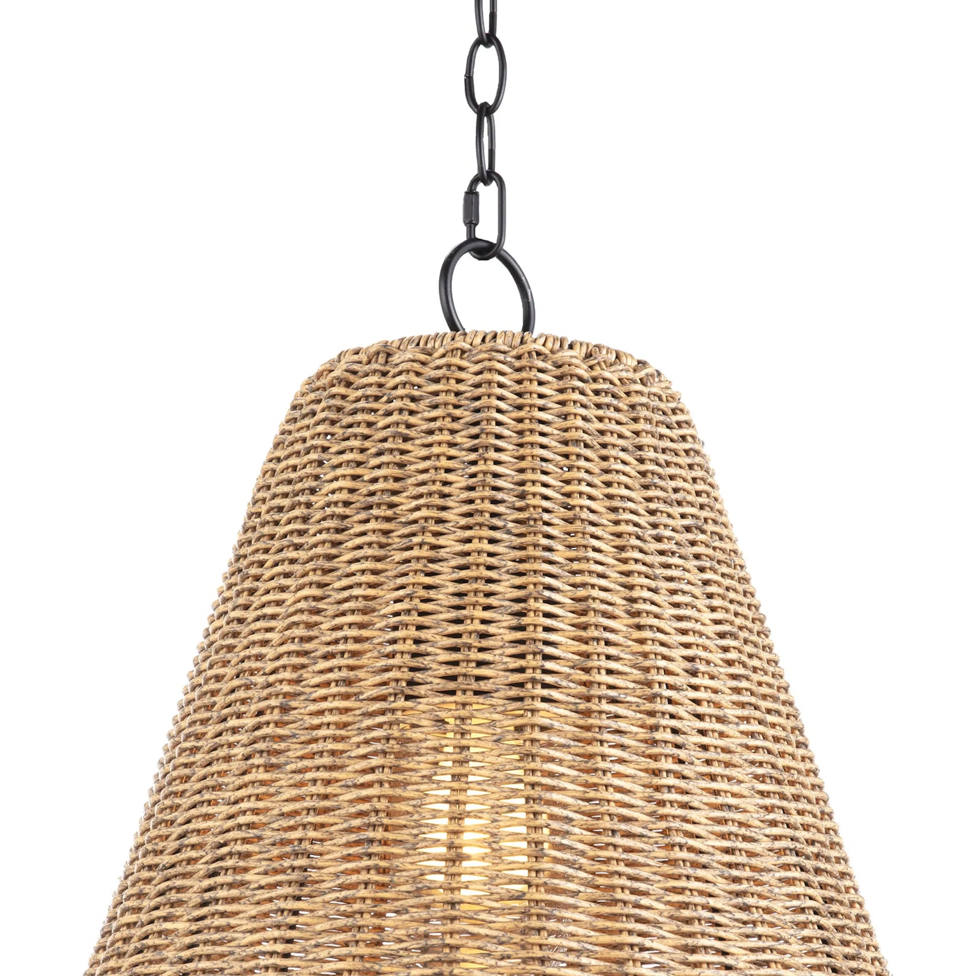 Summer Outdoor Pendant by Regina Andrew in brown and natural. Made from plastic in a rustic style.