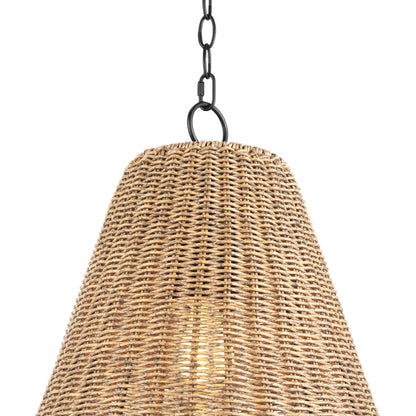 Summer Outdoor Pendant by Regina Andrew in brown and natural. Made from plastic in a rustic style.