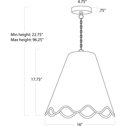 Summer Outdoor Pendant by Regina Andrew in brown and natural. Made from plastic in a rustic style.