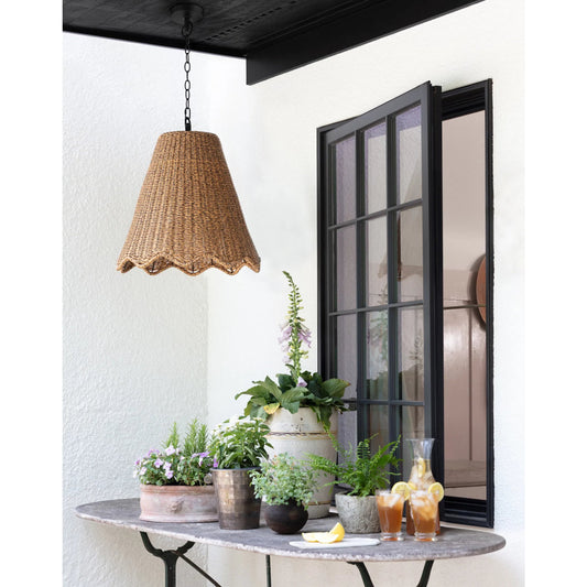 Summer Outdoor Pendant by Regina Andrew in brown and natural. Made from plastic in a unique style.
