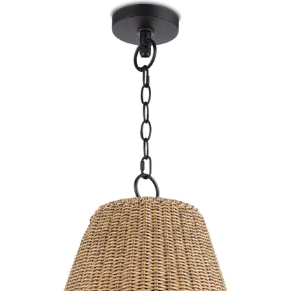 Summer Outdoor Pendant by Regina Andrew in brown and natural. Made from plastic in a rustic style.