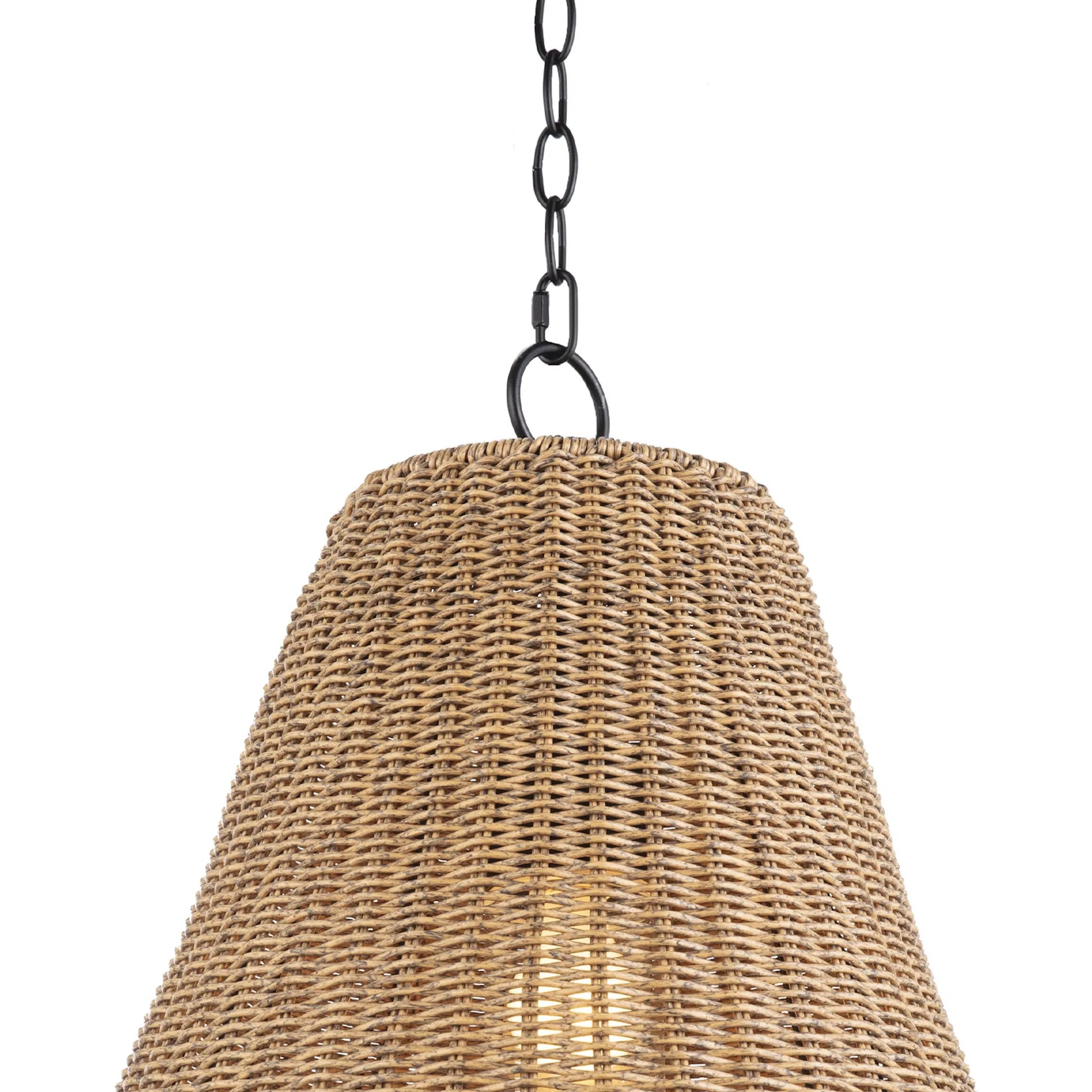 Summer Outdoor Pendant by Regina Andrew in brown and natural. Made from plastic in a rustic style.
