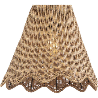 Summer Outdoor Pendant by Regina Andrew in brown and natural. Made from plastic in a rustic style.