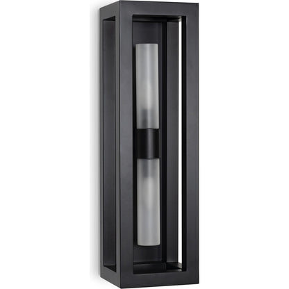Montecito Up-Down Outdoor Sconce by Regina Andrew in black. Made from iron in a modern style.