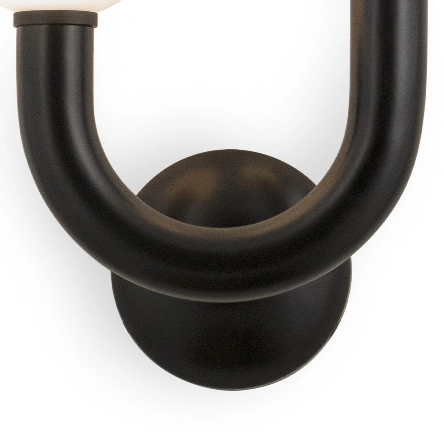 003 SI-2262781 | Closeup | Happy Outdoor Sconce by Regina Andrew in black. Made from steel in a modern style.