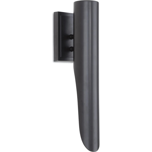 Redford Outdoor Sconce Single Downlight by Regina Andrew in black. Made from steel in a unique style.