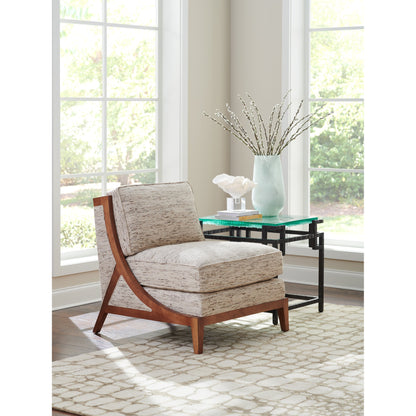 Hermes Reef Glass Top End Table by Tommy Bahama Home. Made from unique in a modern style.