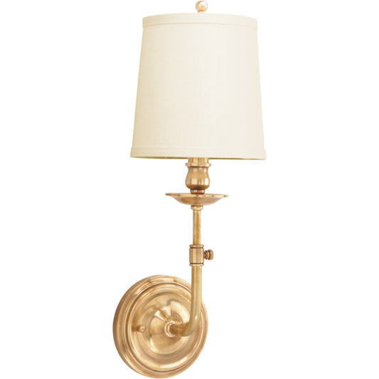 Logan Wall Sconce by Hudson Valley. Made from brass in a transitional style.