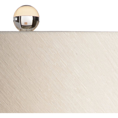 Amalfi Lamp by Wildwood in hand sculpted, aged cream glaze. Made from ceramic, porcelain in a modern style.