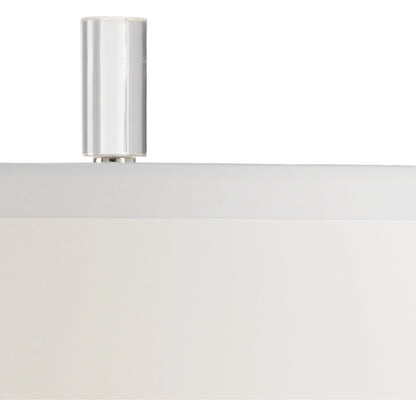 Sailor Stripe Lamp by Wildwood in aged cream, blue glaze, clear. Made from ceramic in a modern style.