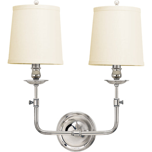 Logan Wall Sconce by Hudson Valley. Made from brass in a transitional style.