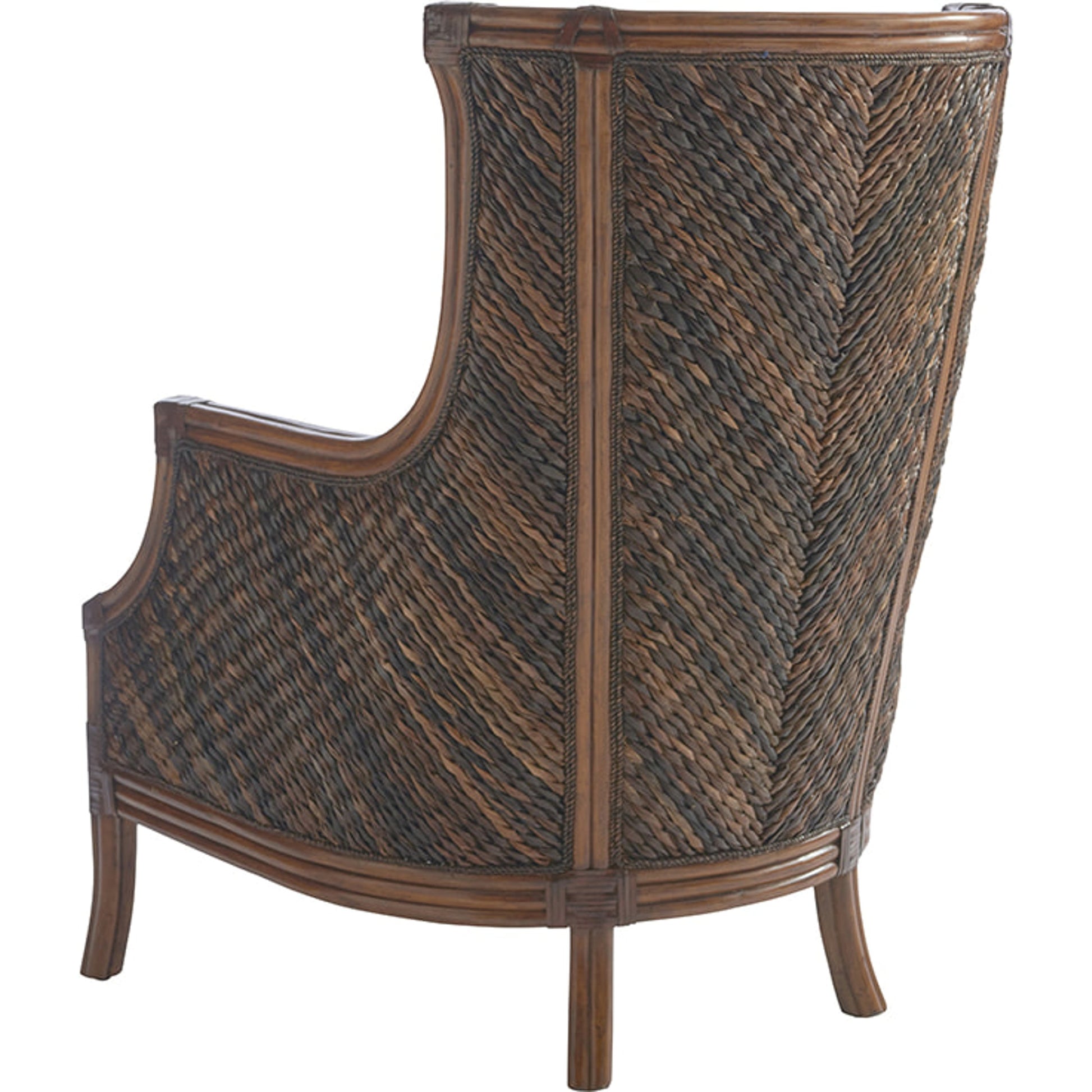 Rum Beach Chair by Tommy Bahama Home in plantation. Made from intricate in a coastal style.