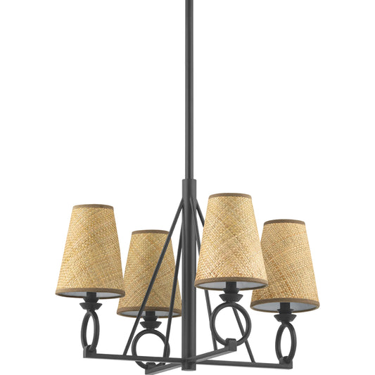 Pendelton Chandelier by Hudson Valley. Made from steel in a traditional style.