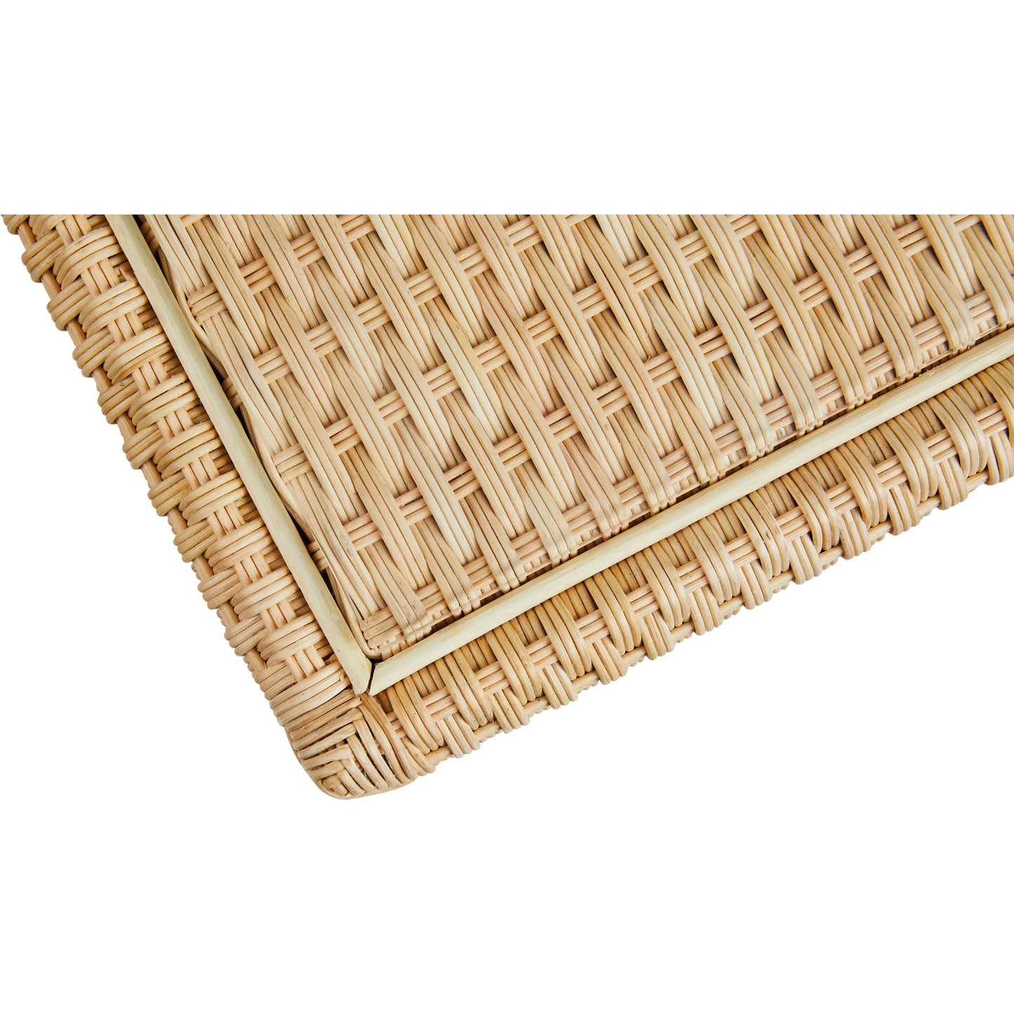 005 SI-2453011 | Closeup | Hope Town Side Table by Chelsea House in tan. Made from natural rattan, fitrit rattan in a rustic style.