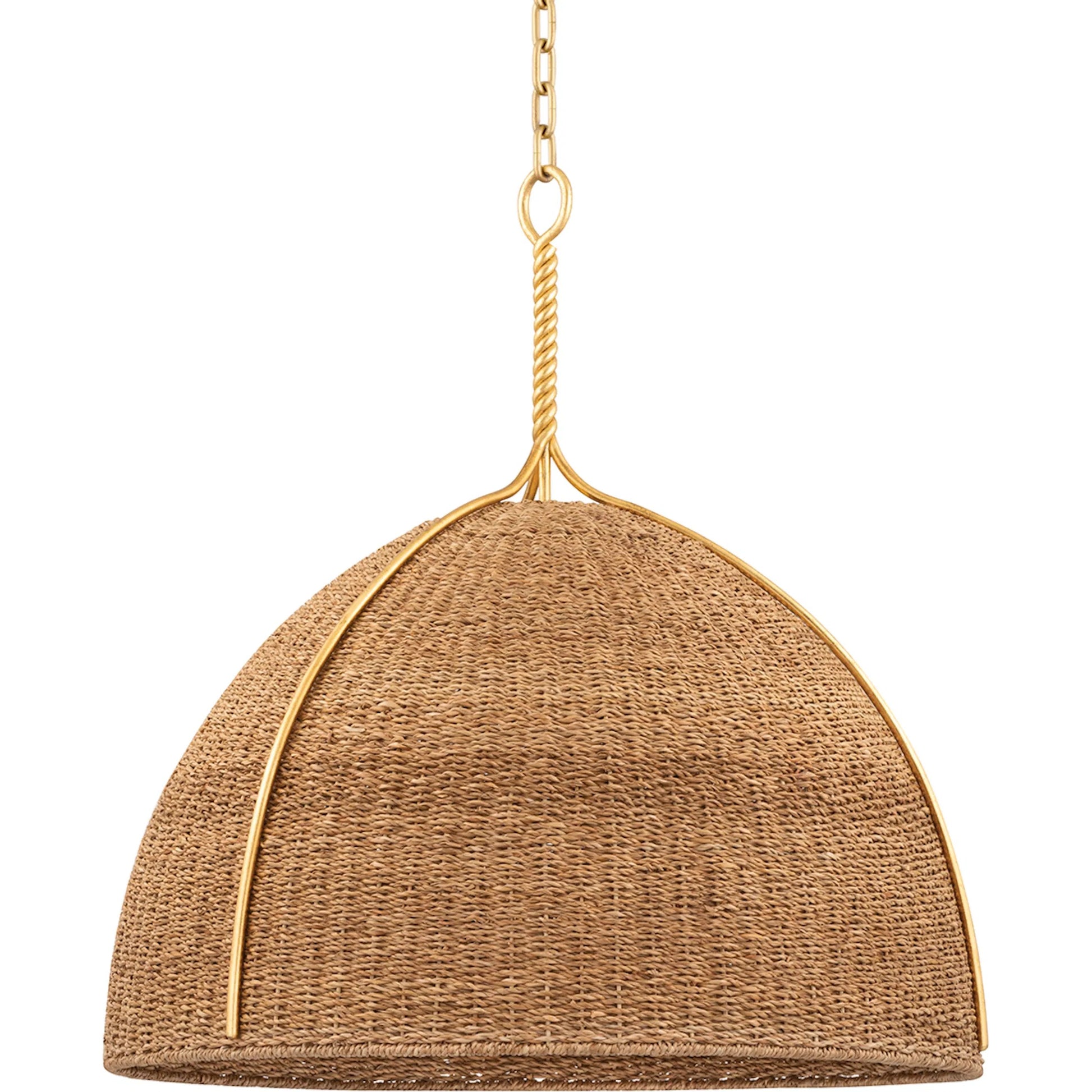 Woodlawn 1 Light Pendant by Hudson Valley in vintage gold leaf. Made from steel in a cottage & farmhouse style.