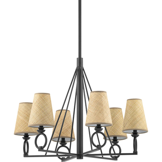 Pendelton Chandelier by Hudson Valley. Made from steel in a traditional style.