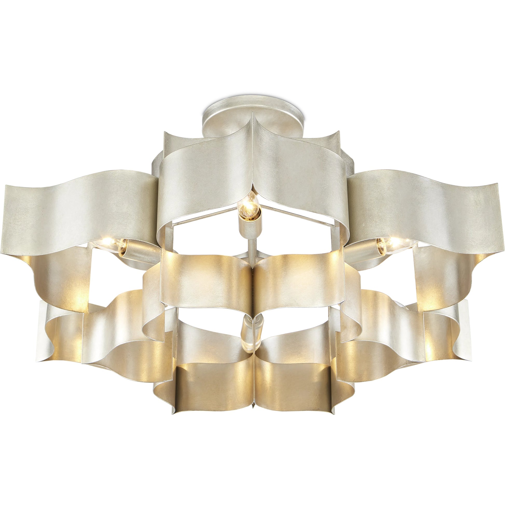 Grand Lotus Chandelier by Currey and Company. Made from unique in a modern style.