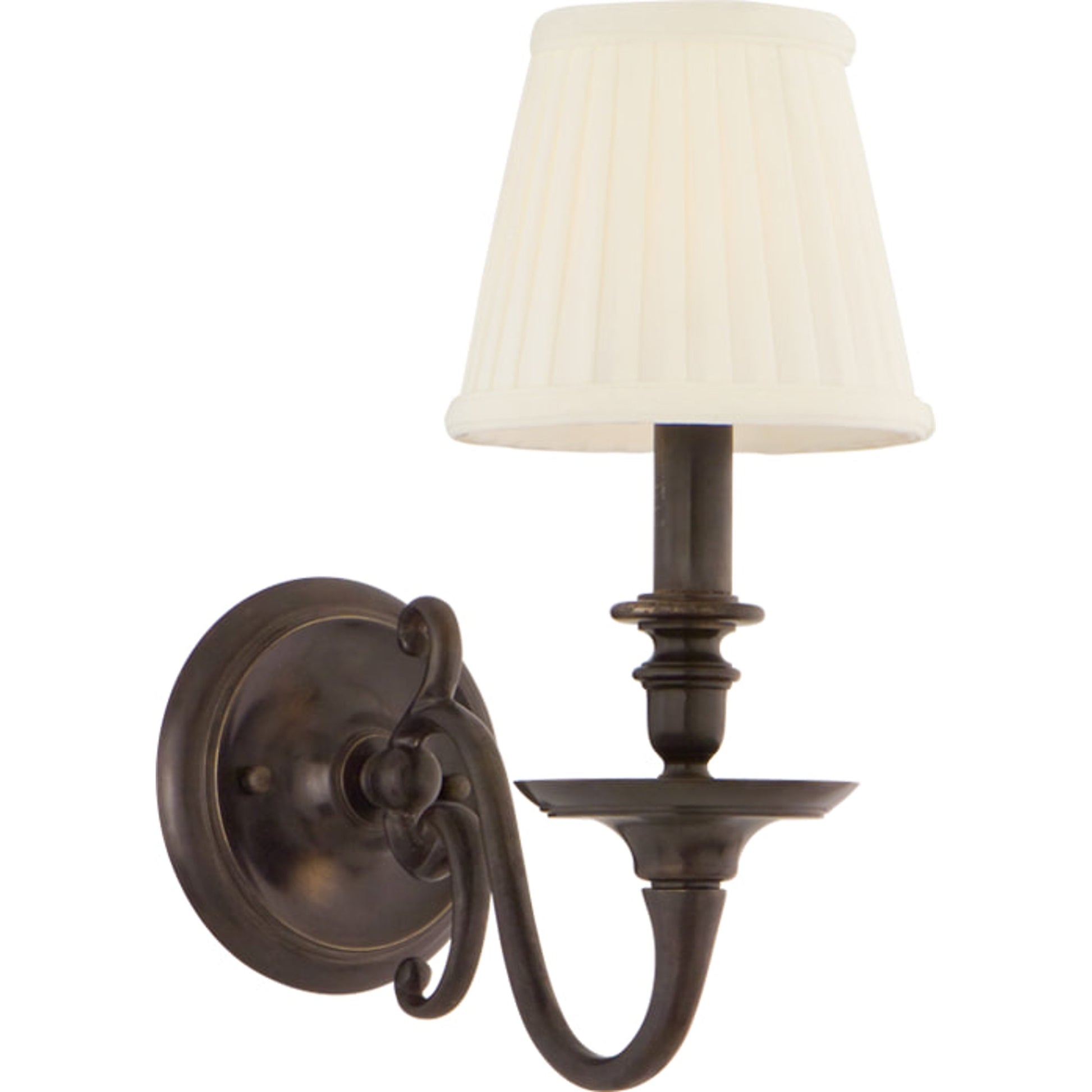 Charleston Wall Sconce by Hudson Valley in aged brass. Made from brass in a traditional style.