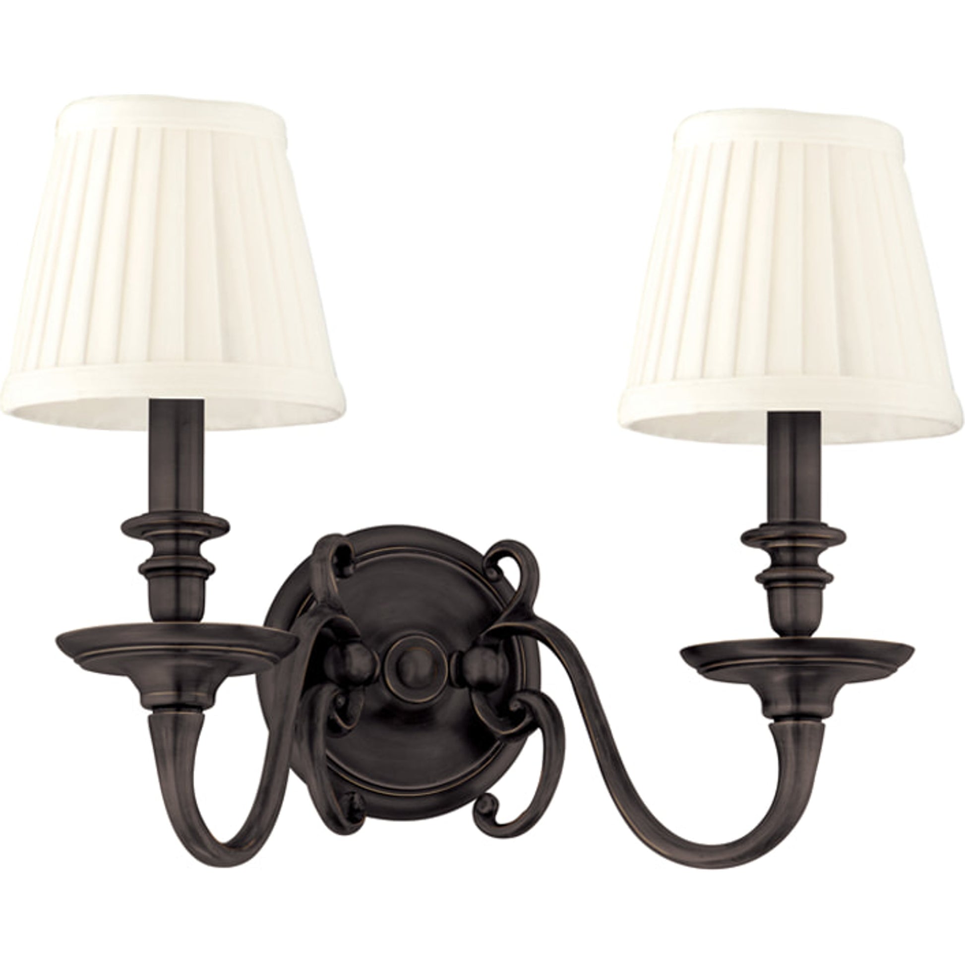 Charleston Wall Sconce by Hudson Valley in aged brass. Made from brass in a traditional style.