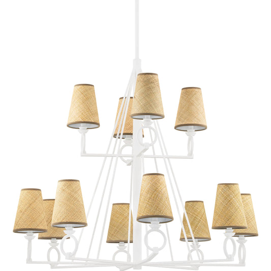 Pendelton Chandelier by Hudson Valley. Made from steel in a traditional style.