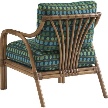 Calatrava Chair by Tommy Bahama Home. Made from leather, rattan in a unique style.