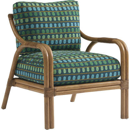 Calatrava Chair by Tommy Bahama Home. Made from leather, rattan in a unique style.