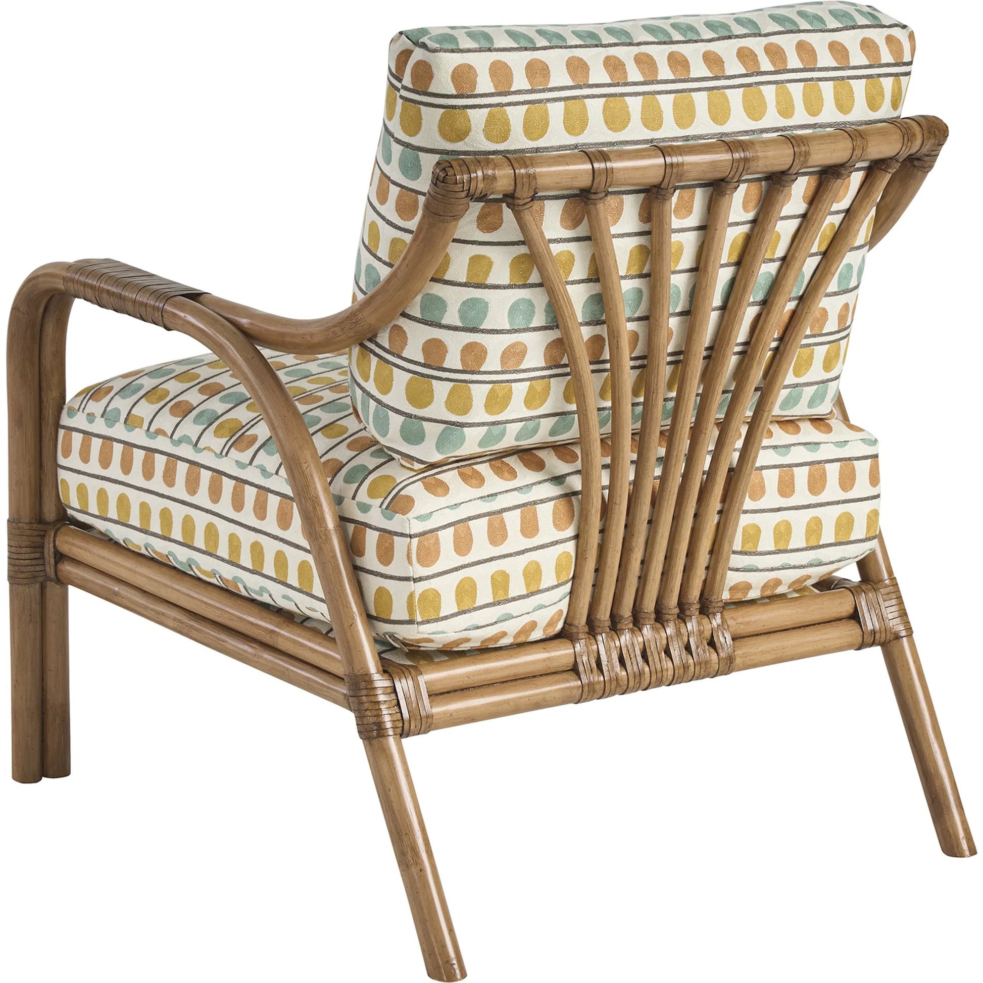 Calatrava Chair by Tommy Bahama Home. Made from leather, rattan in a unique style.