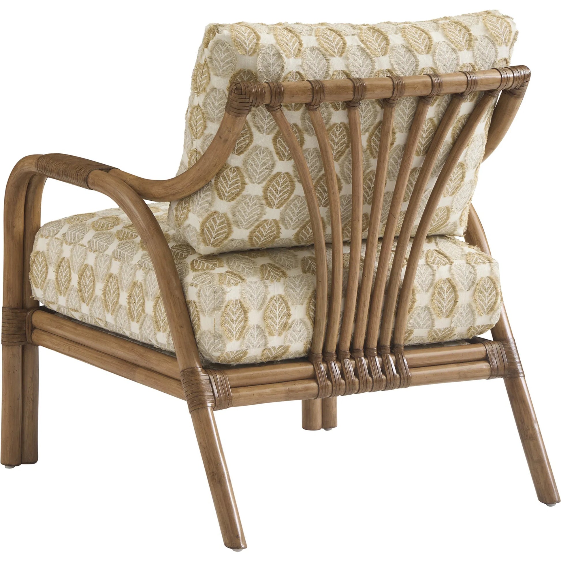 Calatrava Chair by Tommy Bahama Home. Made from leather, rattan in a unique style.
