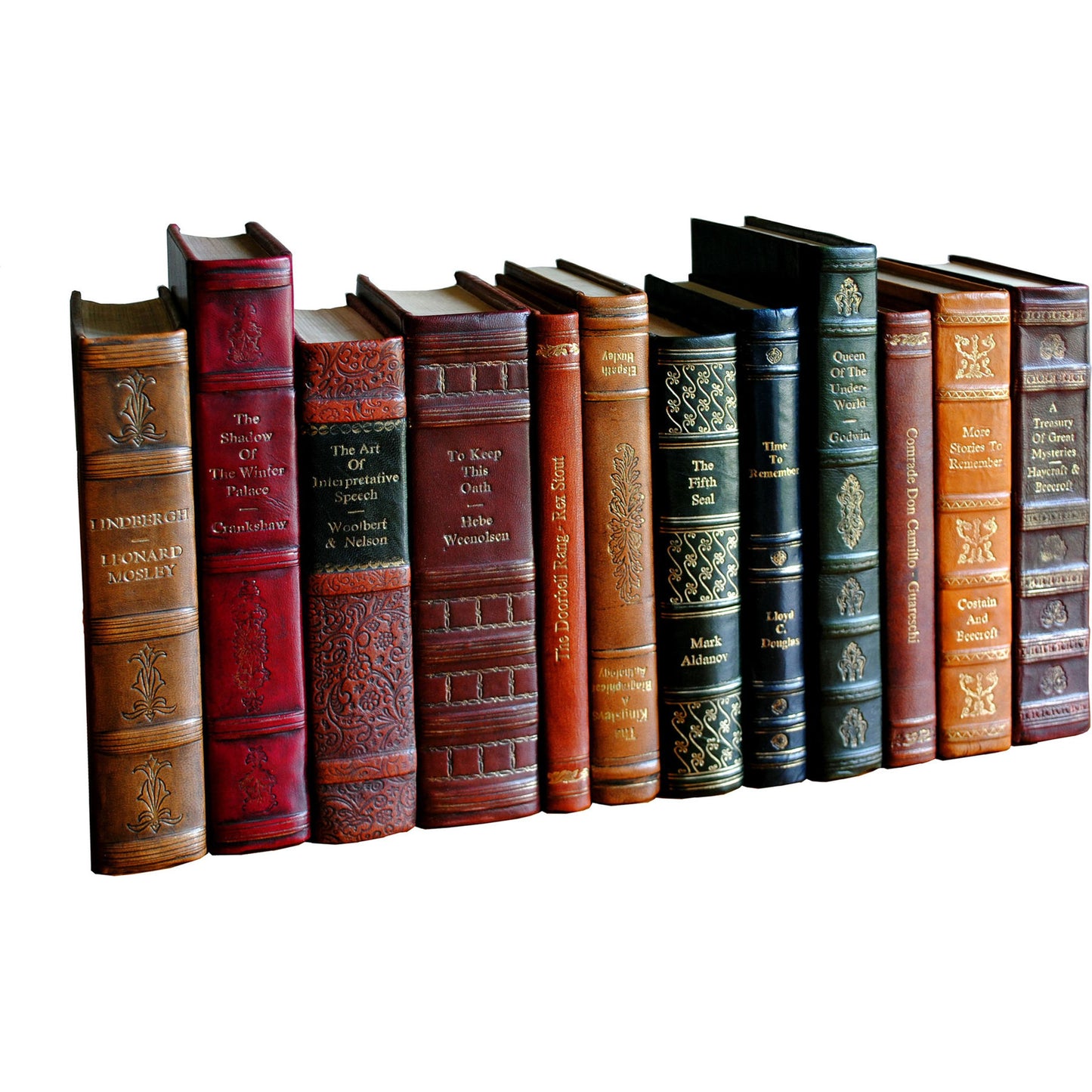 004 S-242761 | Additional Silo | Rebound Leather Books by Sarreid Ltd. in multi and each book unique asst.colors sizes. Made from leather in a cottage & farmhouse style.