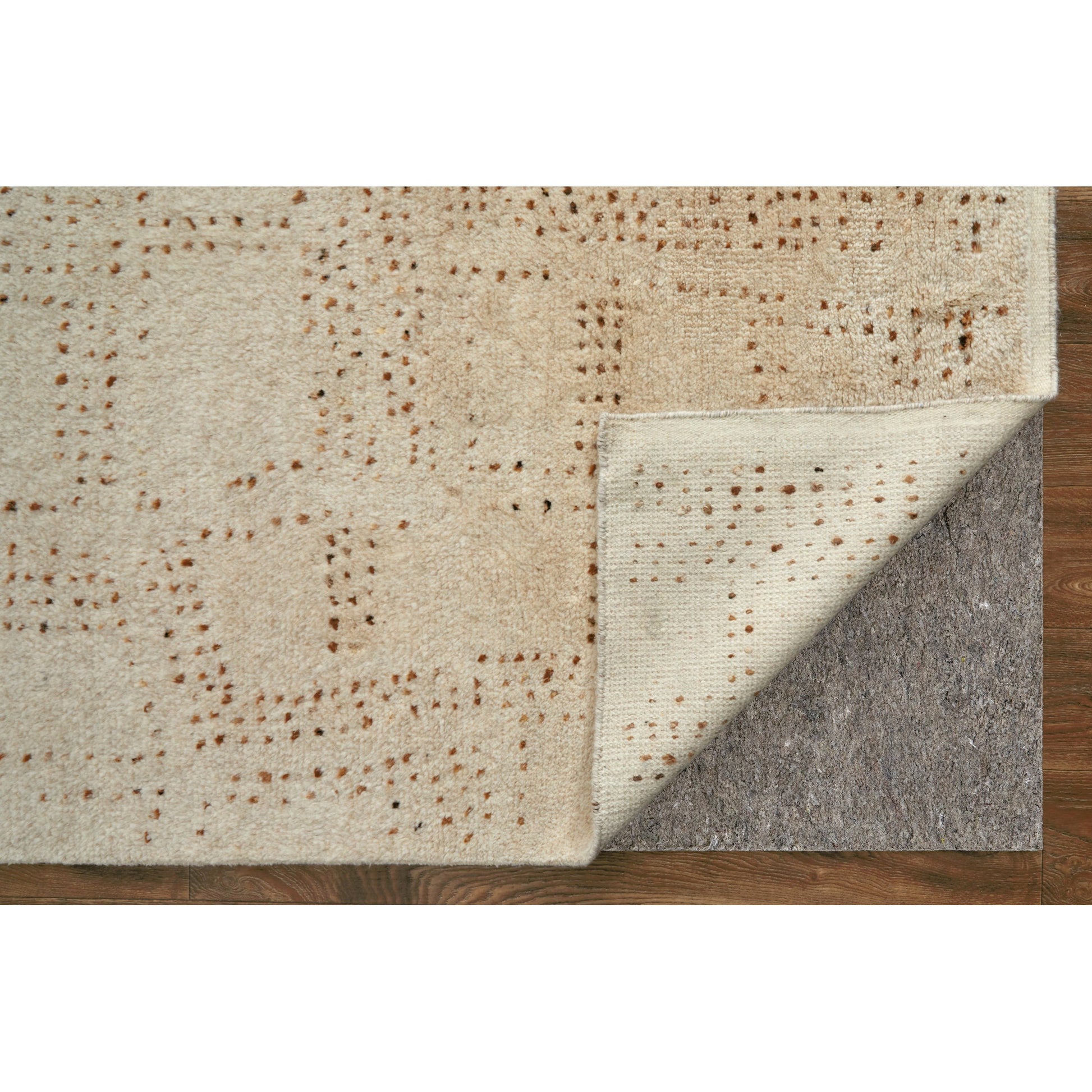 Truxel Polka Dots Rug - T26T6040 by Thom Felicia by Feizy Rugs in tan, brown. Made from wool in a unique style.