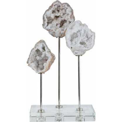 Cyrene Natural Stone Accessory by Uttermost. Made from steel, marble, crystal in a coastal style.