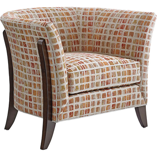 Westgate Chair by Lexington in dark brown. Made from unique in a modern style.