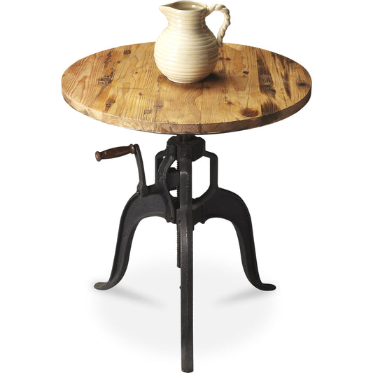 001 O-BUTLER-1783025 | Primary Silo | Hall/Pub Table by Butler Specialty Company in multi-color and metalworks. Made from iron, recycled wood in a modern style.